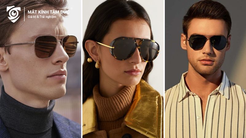 Kính mát Aviator - mẫu kính hot nhất hiện nay với thiết kế sang trọng, đẳng cấp. Xu hướng kính mắt phù hợp cho cả nam và nữ trong năm 2025.