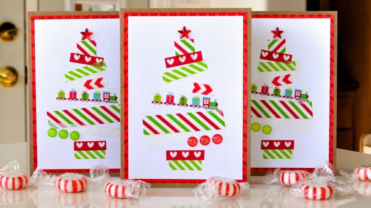 Mẫu thiệp Noel Cut-out ấn tượng