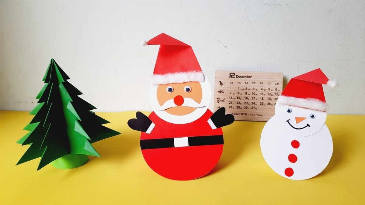 Mẫu thiệp ông già Noel độc đáo