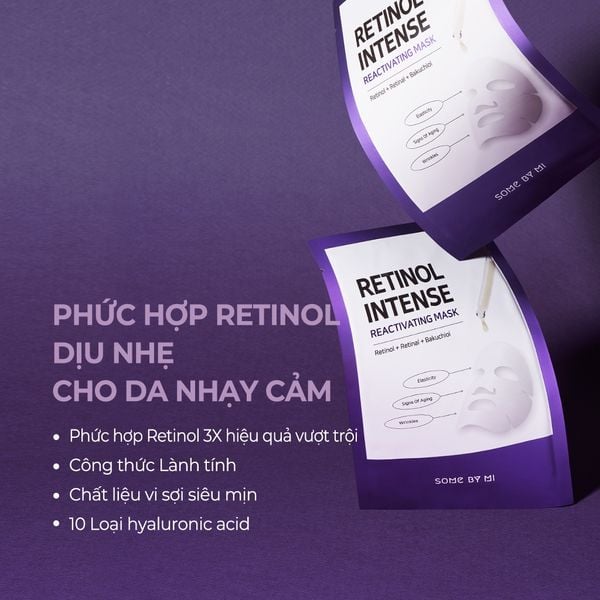 Some By Mi Mặt nạ giấy Retinol Intense Reactivating Mask 22g (IP04)