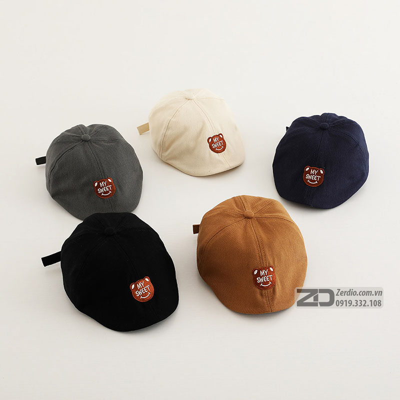 Mũ Nồi Cho Bé My Sweet, Nón Beret Trẻ Em MNTE09 Phong Cách Hàn Quốc (5)