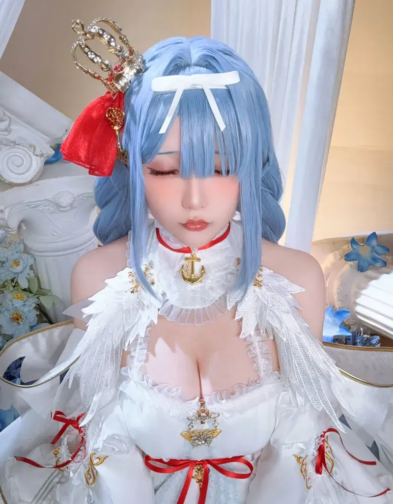 Cosplay dâm vú bự lồn ướt thiên thần