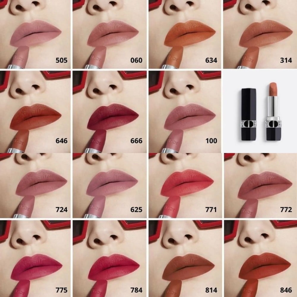 22.3 - thegioiskinfood - Bảng màu son Dior Rouge Lipstick dòng matte