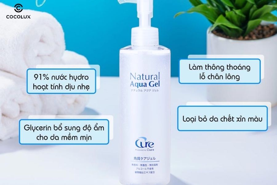 Công dụng của Tẩy Tế Bào Chết Cure Natural Aqua Gel