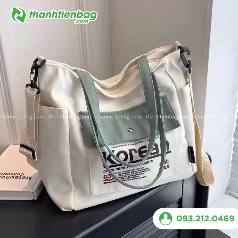túi vải canvas đeo chéo hàn quốc