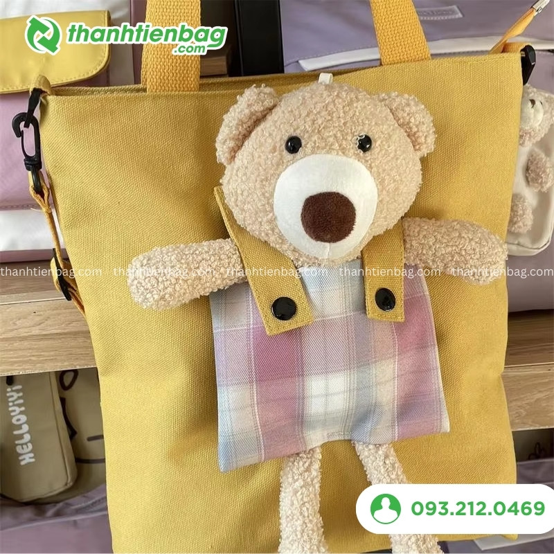 túi đeo chéo bằng vải nữ
