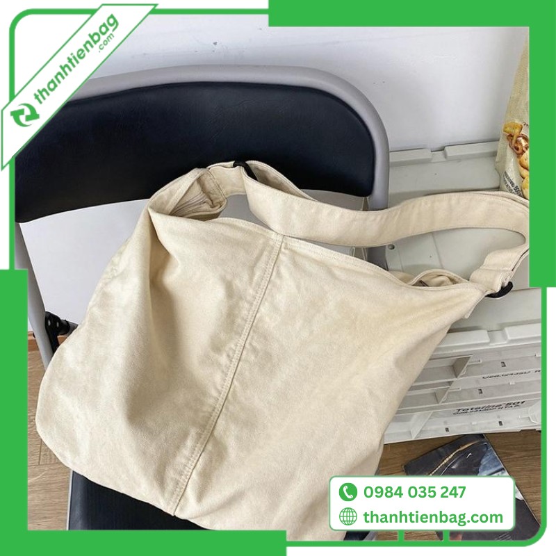 ưu điểm túi vải canvas đeo chéo hàn quốc