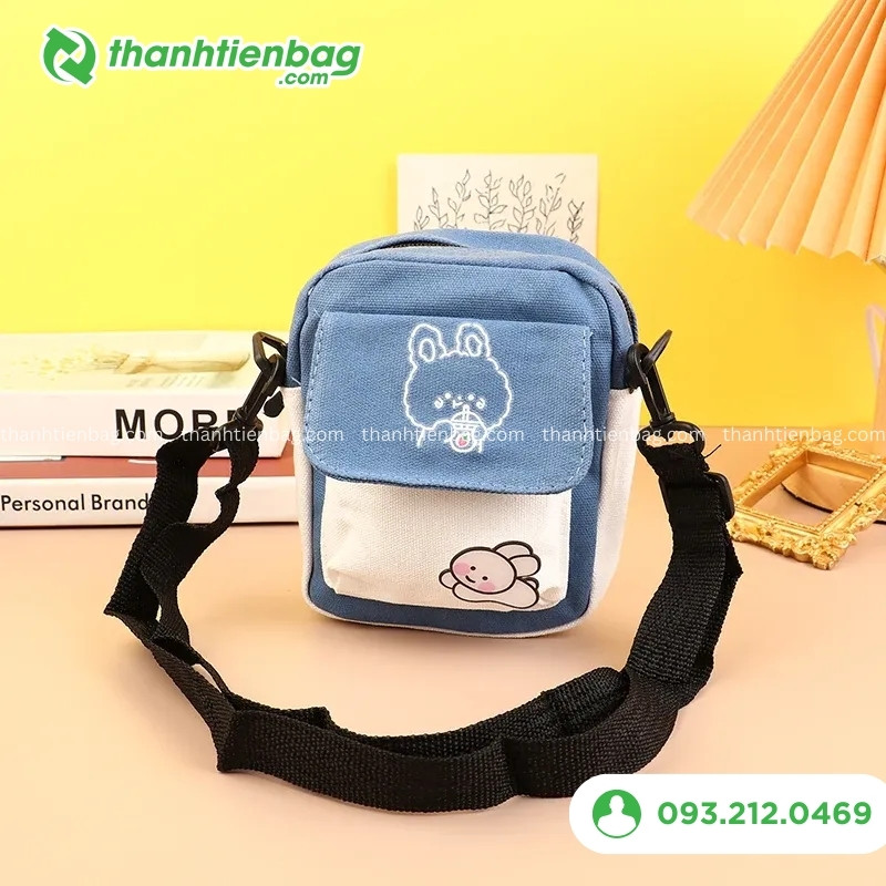 túi đeo chéo nữ vải bố nhỏ
