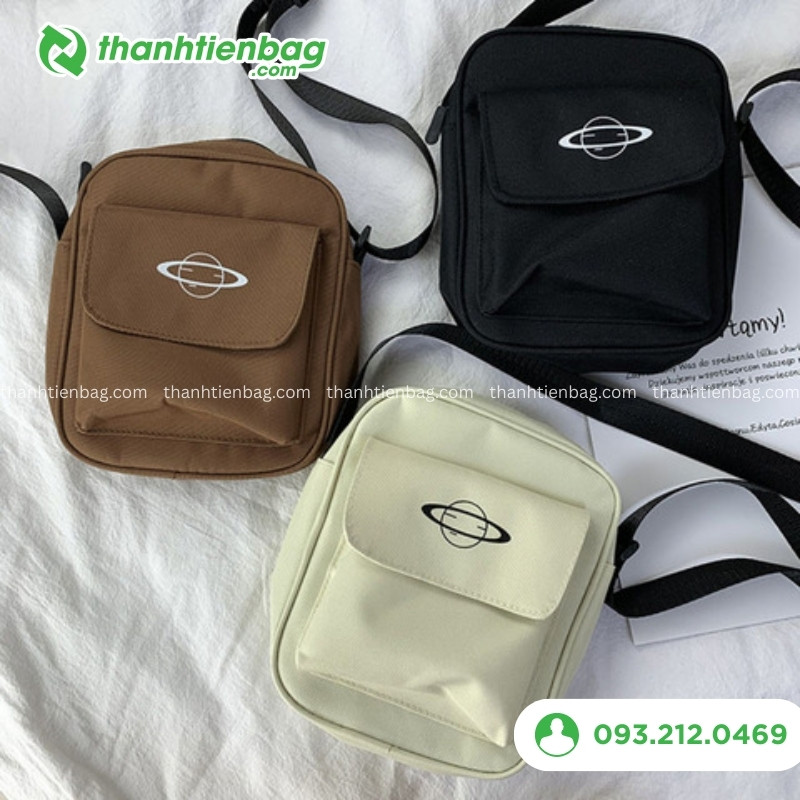 túi chéo vải canvas mini