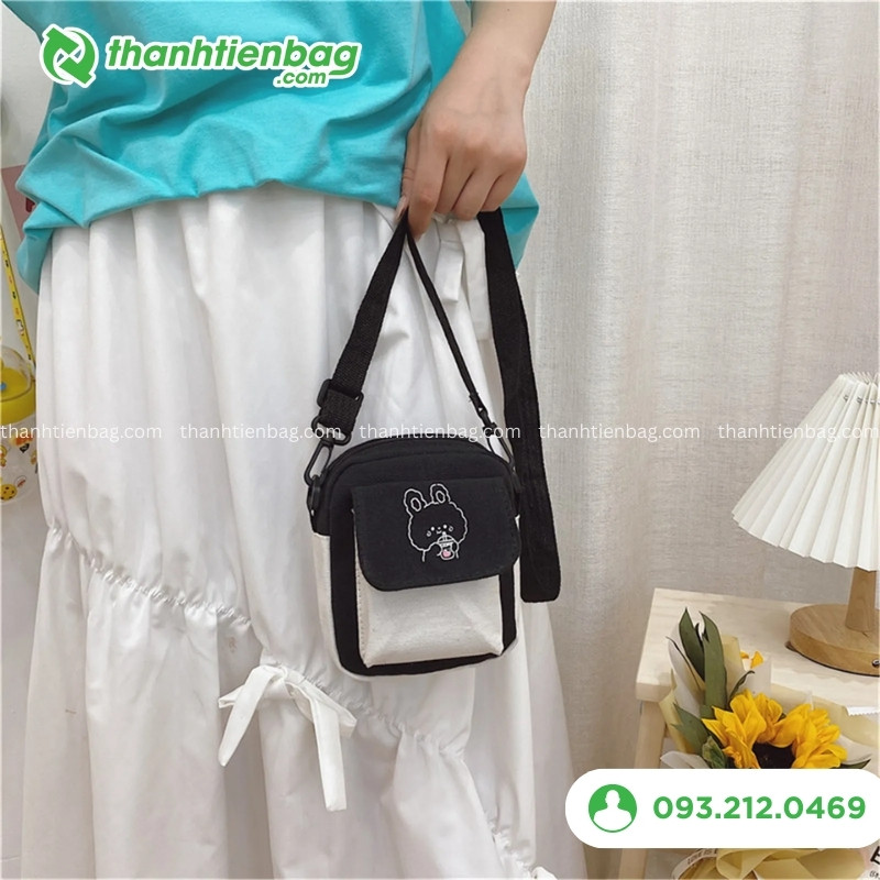 túi vải đeo chéo nữ nhỏ
