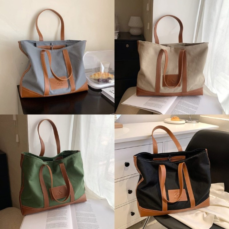 Túi vải Canvas phong cách vintage cực kỳ thanh lịch